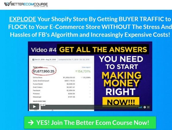 [SALES] Peter Chan Jr – Better Ecom Course