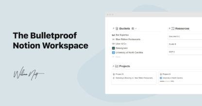 [Instant Download] The Bulletproof Notion Workspace