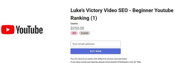 Holly Stark - Luke's Victory Video SEO - Beginner YouTube Ranking