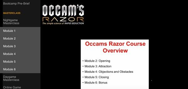 Occam's Razor Masterclass - Ultimate Seduction System