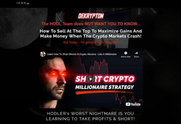 Cameron Fous - DE-Krypton - How To Short Bitcoin and Crypto Altcoins Like A Millionaire