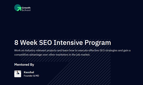 Growth School – SEO At Scale Course